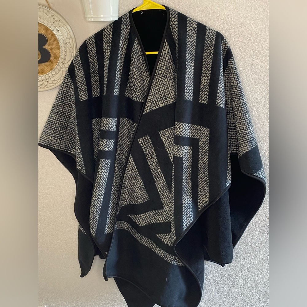 Reversible fleece Poncho. Never worn.